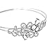 Lux Accessories Elegant Crystal Pave Bridal Bride Wedding Bridesmaid Tear Drop Stretch Headband Head Band