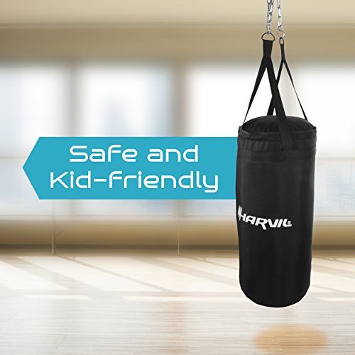 image for Harvil Kids Boxing Set with 25-Pound Punching Bag, Boxing Gloves, Jump