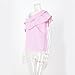 BEST Women's Sexy Striped Off Shoulder Ruffle Shirt Tops Blouses (L, Pink)