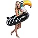 U.S. Pool Supply Giant 4 Foot Inflatable Black Toucan Pool Ring Tube Float - Fun Kids Swim Party Toy - Summer Lounge Raft