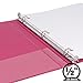 Samsill .5 Inch Round Ring Binders/Customizable Clear View Binder/Bulk Binder 6 Pack / 3 Ring Binder / .5 Inch Binder/Fashion Color Assortment