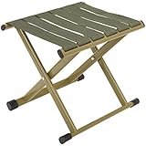 Outdoor Fishing Chairs, Easy to Carry Folding Bench, Carbon Steel Pipe, Mazza (Green, L:11.4, W:10.4, H:10.2 in)