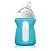 Silicone Sleeve for Chicco 9oz NaturalFit Glass Baby Bottles, Teal