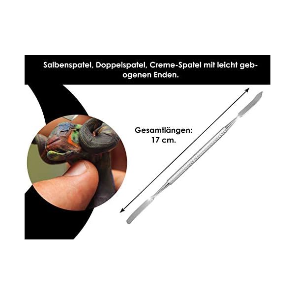Gebogener Profi Gelspatel Doppel-Spatel, Salbenspatel, Doppelinstrument – Bild 3