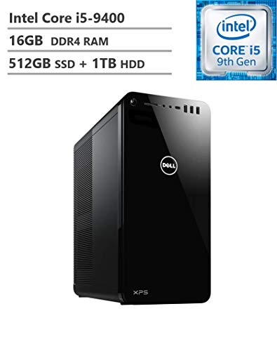 2019 Dell Flagship XPS 8930 Tower Desktop, Intel Core i5-9400 2.90GHz, GeForce GTX 1660 6GB GDDR5, 16GB RAM, 512GB SSD + 1TB HDD, 802.11ac + Bluetooth, HDMI, DisplayPort, VGA, Win10