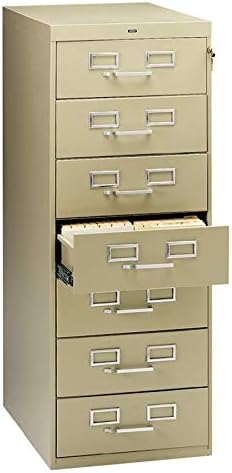 Amazon Com Tennsco Cf758sd 7 Drawer Card Cabinet W Lock Cap 38