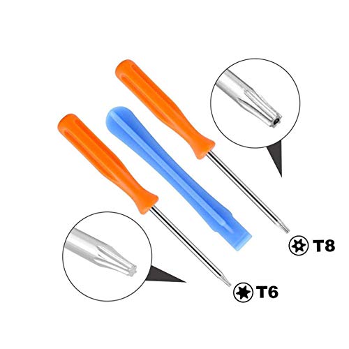 One Elite Controller Bumper Full Buttons Repair Kits Replacement Parts, - Plating Workmanship Parts Button T6 T8 Screwdriver Repair Kit (Blue)