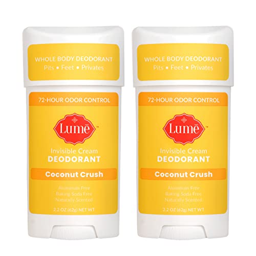 Lume Deodorant Cream Stick Underarms and Private Parts Aluminum
