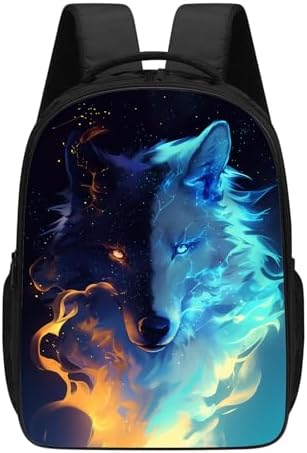 Amazon.com | MAMINA Fox Backpack Cool Cyan Fox School Backpack, Fox Backpack  for Kids Boys Girls, 17 Inch Elementary Middle High School Backpack,  Lightweight Travel Laptop Backpack, Black | Kids' Backpacks