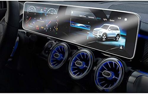 車のスクリーンセーバー車のマルチメディアgpsナビゲーション保護ガラス強化フィルムカバーステッカー メルセデスベンツcla W118 19 Color One Piece