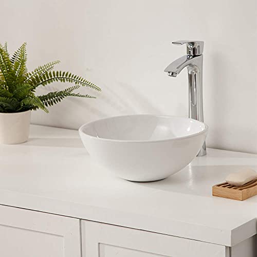 Vessel Sink Round Sarlai 13"x13" Modern Small Bathroom Sink Round