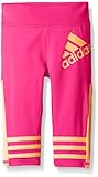 adidas Little Girls' Toddler Active Capri Tight Legging, Pink, 2T
