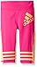 adidas Little Girls' Active Capri Tight Legging, Pink, 6
