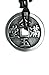 exoticdream Chinese Lucky Coin Charm Pewter Pendant + Rope Necklace Adjustable - Dragon Phoenix