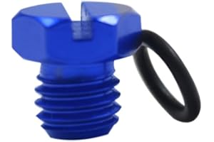 iFJF Billet Aluminum Air Bleeder Screw Replacement for 2001-2017 6.6L Duramax Diesel Fuel Filter (Blue)