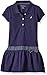 Nautica Girls' Pique Dress Contrast with Polka Dot Belt