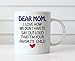 MAUAG Mothers Day Funny Coffee Mug for Mom, Dear Mom, I'm Your Favorite Child Coffee Mug, Best Birthday Gift for Mother Cup, White 11 Oz
