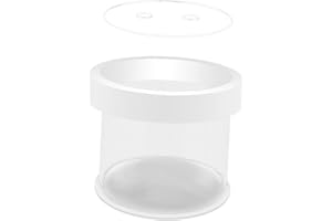 Leefasy Fish Breeder Box Fish Tank Hatchery Floating Acrylic Transparent Fine Mesh Bottom Isolation Box Incubator for Baby Fish Betta, 8cmx10cm