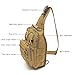 Dunnta Tactical Sling bag, Military Sport Bag EDC Molle Pack Daypack for Camping, Hiking, Trekking, Rover Sling (Khaki)