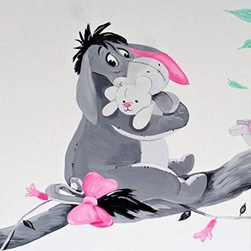 RGANT Full Square Drill Diamond Painting,5D DIY Resin Embroidery Arts Craft Paint by-Number Kits Cross Stitch for Home Decoration-Cartoon Donkey