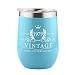 1979 41st Birthday Gifts for Women Men - Splash Proof 12 oz Stainless Steel Wine Tumbler | Funny Gift Ideas for Her Wife Mom Grandma Him Dad | Insulated Wine Glass for Party Decorations (Blue, 1979)