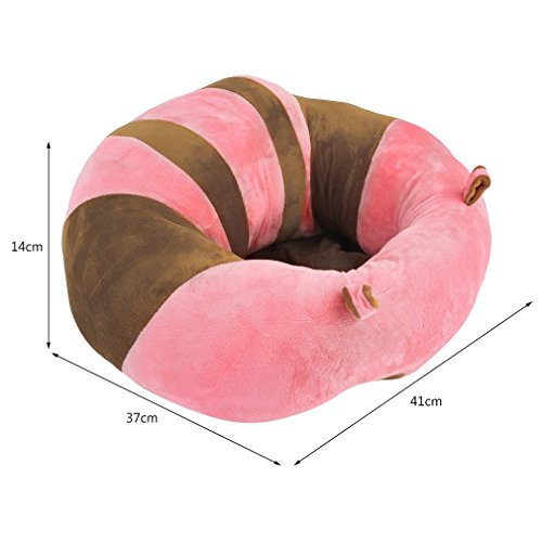 Infant Sitting Chair | Coldcedar Baby Support Seat Sofa | U Shaped Cuddle Seat | Baby Learning to Sit Chair Keep Sitting Posture Comfortable for 0-12 Months Baby (Pink)