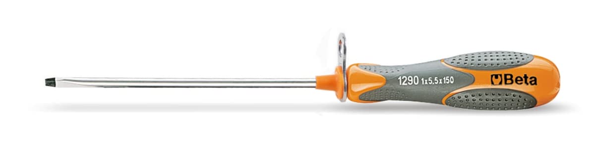 Screwdriver for Head Screws with Chrome Slotted Black tip H-Safe - 1x5.5x150 mm