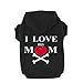 EXPAWLORER Dog Hoodie-Soft and Warm Dog Sweaters, Pet Clothes Autumn Winter Coat Sweatshirt with I Love My MOM Print for Puppy,Cat, Small Medium Large Dogs