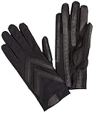 Isotoner Women's Spandex Shortie Unlined Glove,Black,One Size