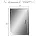 CO-Z 304 Brushed Stainless Steel BBQ Door, SS Single Access Doors for Outdoor Kitchen, Commercial BBQ Island, Grilling Station, Outside Cabinet, Barbeque Grill, Built-in 17W x 24H