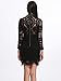 Choies Women's Black White Lace Bodycon Mini Dress with Long Sleeve S