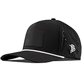 Branded Bills Old Glory Stealth PVC Curved 5 Panel Rope, Snapback Closure, Lightweight, Comfortable Baseball Cap
