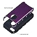 ULAK iPhone 5C Case, Slim Fit Lightweight 2in1 Rugged Flexible TPU Hard Plastic Hybrid iPhone 5C Case Purple Anti Scratch Dual Layer Shock Absorption Protective Cover for Apple iPhone 5C-Purple/Black