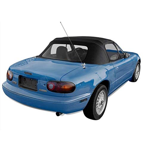 Mazda Miata Convertible Top with Plastic Window Black Cabrio 1989-2005 - Thumbnail 2
