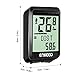 Enkeeo Bike Computer Wireless Speed and Cadence Bicycle Speedometer 2.4GHz Transmission with Large LCD Display, Distance/Time/Calories/Temperature Tracking Multi-Function