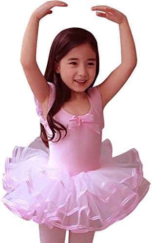 Girls' Camisole Gymnastic Leotard Dress Ballet Tutu Skirt Ballerina Dance Clothing Large