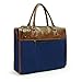 LAVIEVERT Cross Body Shoulder Bag Handbag for Up to 15.6 Inch Laptop - Blue