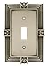 Franklin Brass 64464 Pineapple Single Toggle Switch Wall Plate/Switch Plate/Cover, Brushed Satin Pewter