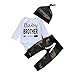 3PCS Newborn Baby Boys Cute Little Brother Romper+Camouflage Pants+Hat Outfits Set (0-6 Months, A1-camo)