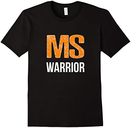 Mens MS Warrior Cute Multiple Sclerosis Awareness T-Shirt, MS Tee Medium Black