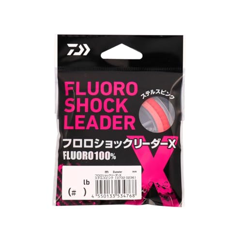 ダイワ(DAIWA) フロロカーボンライン フロロショックリーダーX ステルスピンク 3lb(#0.8)-30m
