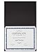 Sustainable Greetings Certificate Holder - 12-Pack Letter (11.2 x 8.8 in), Black Pocket - 300 GSM Cardstock Gold Foil Excellence Print & Secure Corner Slots - Diploma Holder