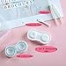 Colored Contact Lens Case for Women Men, BUVE Hard RGP Contact Lens Organizer Case with Carrying Travel Holder - 6 Pack