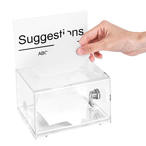 Amazon Basics Clear Ballot Box With Lock Pricepulse