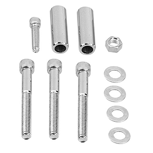 Ecosin SB Chrome Low Mount Alternator Bracket SWP SB Kit For Chevy 350 Short Water Pump
