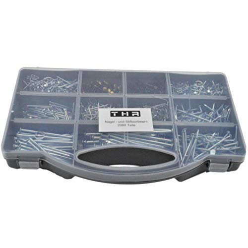 Nagelsortiment Nägel Sortiment Box Drahtstifte Set im Koffer 2080 Teile von klein bis groß 19-75mm – Bild 4