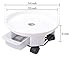 Heeler 1 Pack 14″ White Plant Caddy – Round Movable Planter Dolly Trolley Tray Pallet Outdoor Indoor Tree Flower Stand Planter Pot Mover with Easy Moving Caster Wheels and a Water Containerthumb 2