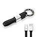 US-Key Premium Micro-USB Portable Keyring Charging/Data Sync Cable for Android, Windows, Kindle, Sony, PROMiXX Mixers and Other Devices. Luxury Durable Silicon Cord.