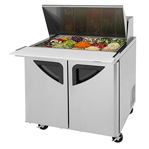 36" Commercial Sandwich Salad Prep Cooler 15 Pans MegaTop