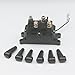 kipa Winch Solenoid Relay 12V 250A for ATV UTV SUV Jeep Trailer Hydraulic Pump Lift Jack Replace OEM Part # 63070 62135 74900 2875714 70715 with Waterproof Caps and Instruction Manual